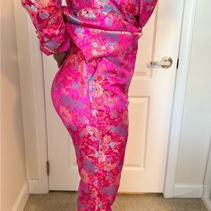 Fashion Nova Pink Floral Set
